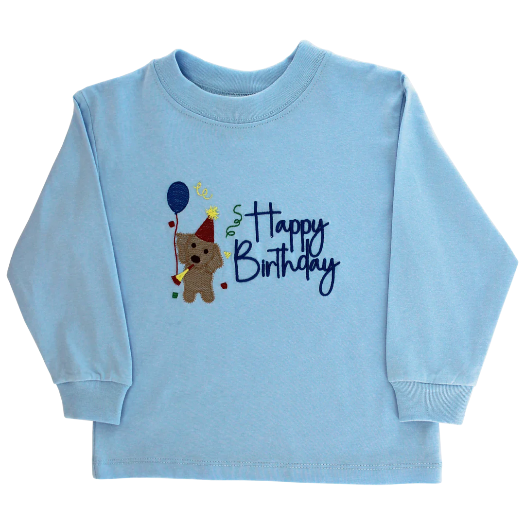 Happy Birthday - Boys Long Sleeve Tee