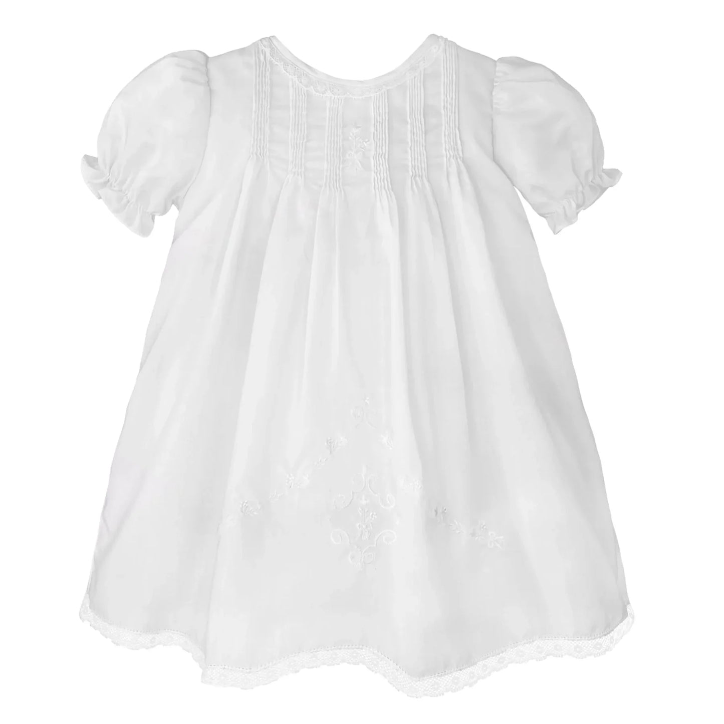 Heirloom Lace Hand Embroidered Slip Dress White