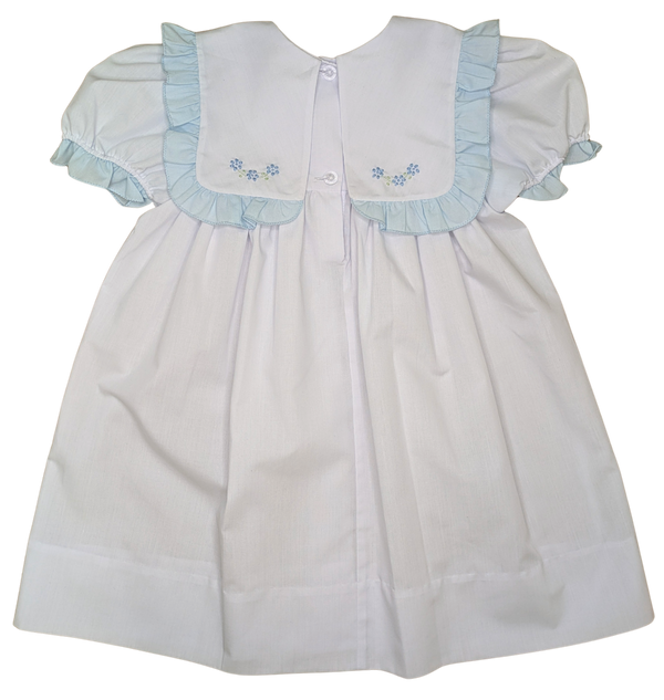 White/Blue Wreath Dress
