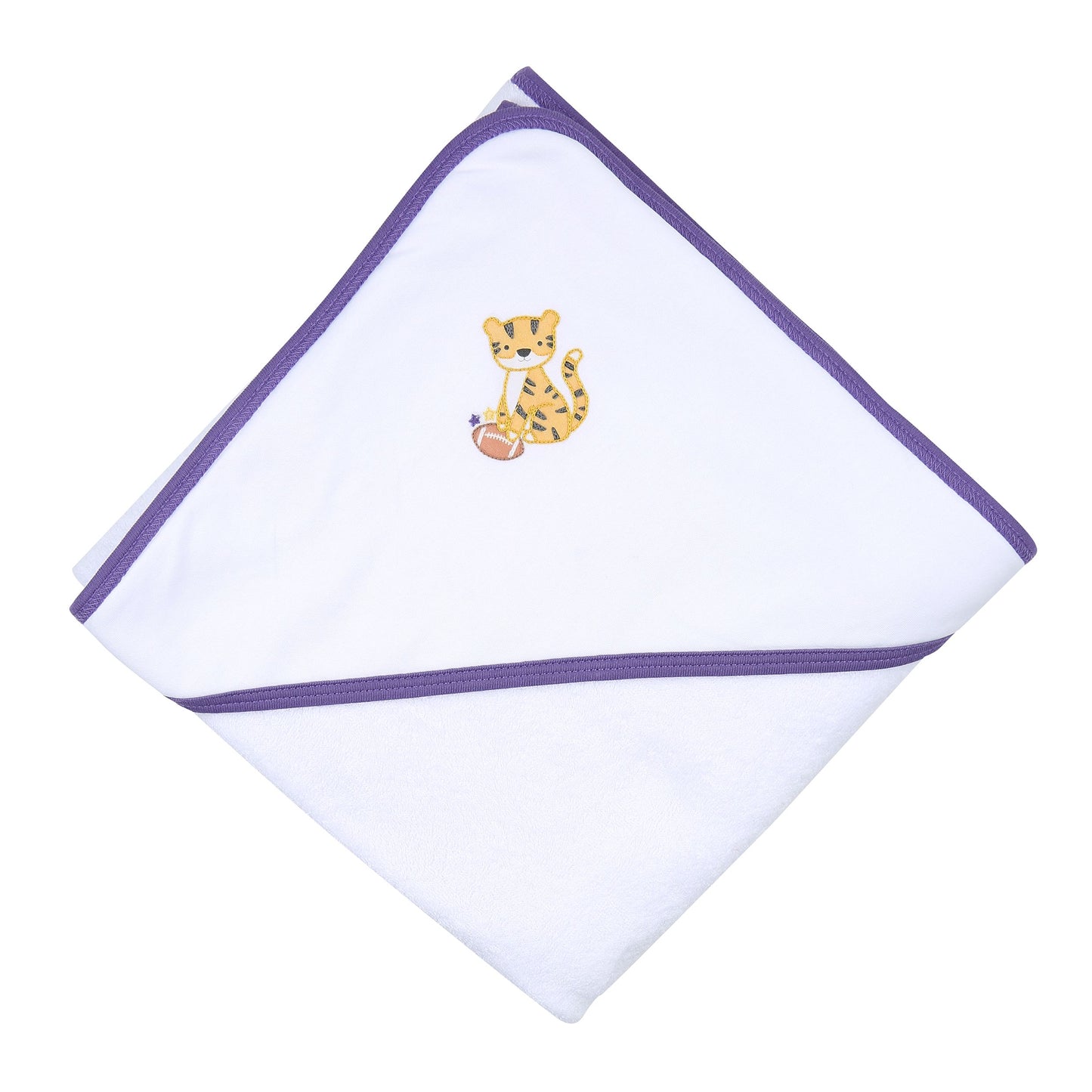 Tiger Football Embroidered Towel