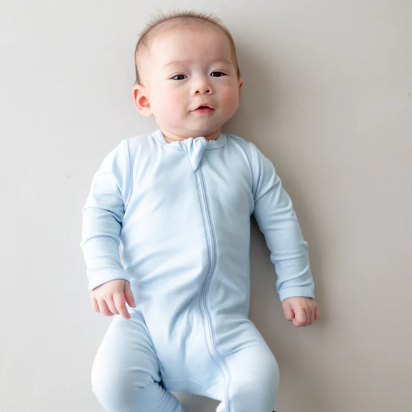 Zippered Footie in Breeze