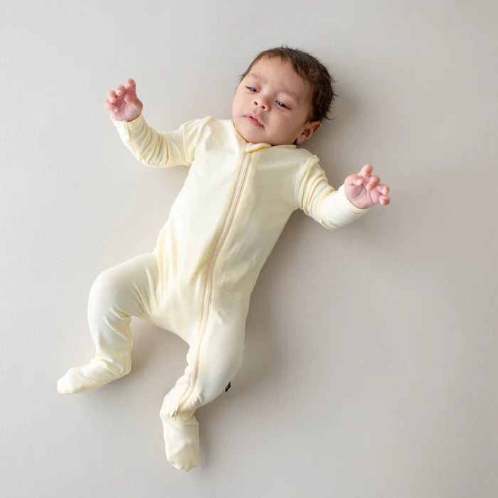 Zippered Footie in Chamomile