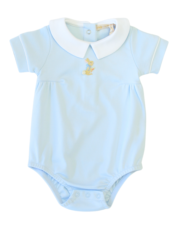 Little Hop - Boy Light Blue Bubble with Embroidery