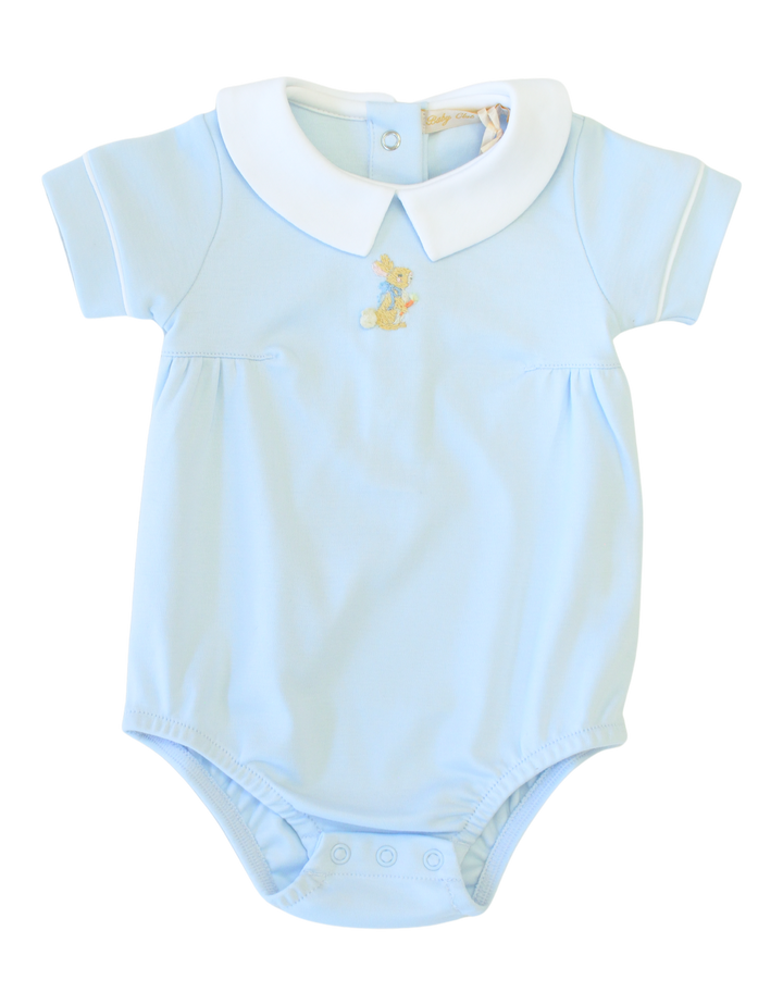 Little Hop - Boy Light Blue Bubble with Embroidery