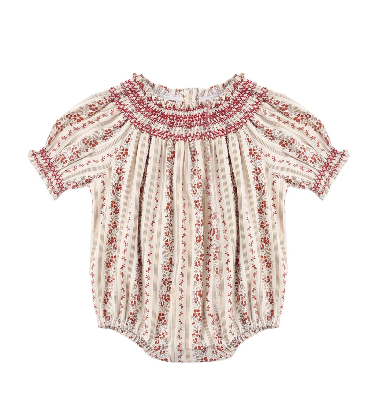 Ada Romper Floral Stripe
