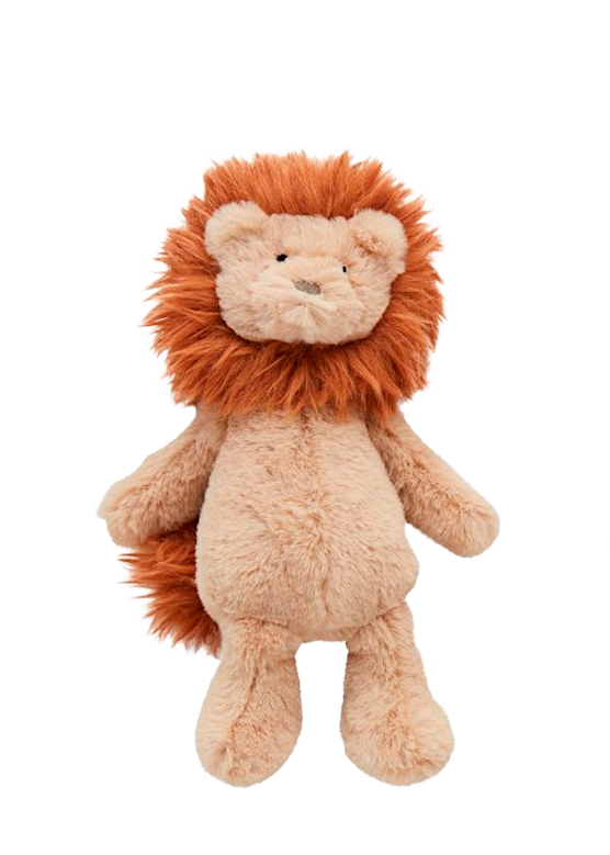 Finn The Lion - Mini Safari Plush Rattle Pals