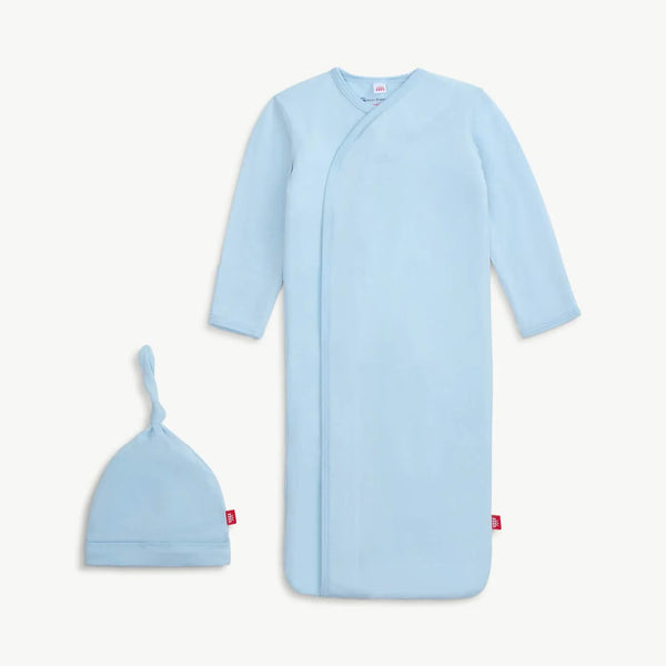 Baby Blue Magnetic Gown & Hat Set