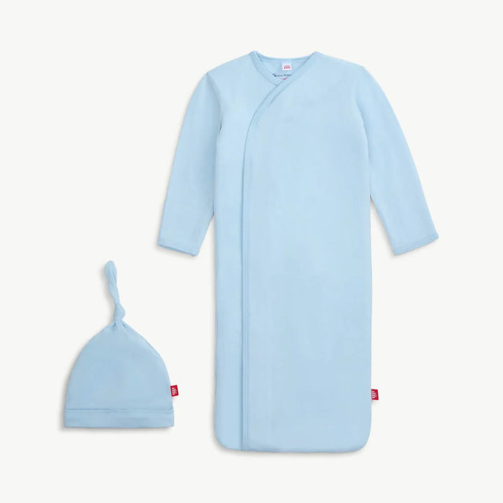 Baby Blue Magnetic Gown & Hat Set