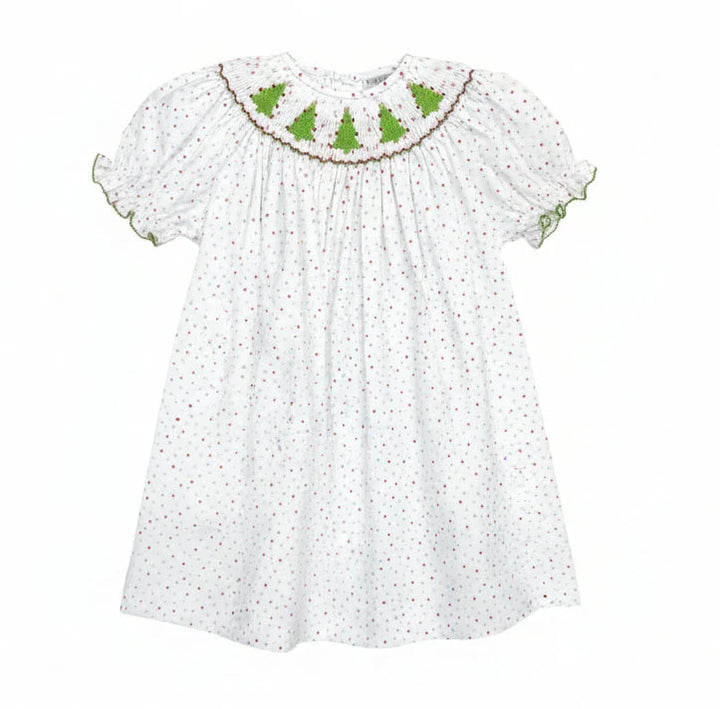 Emma Smocked Bishop Dress Christmas