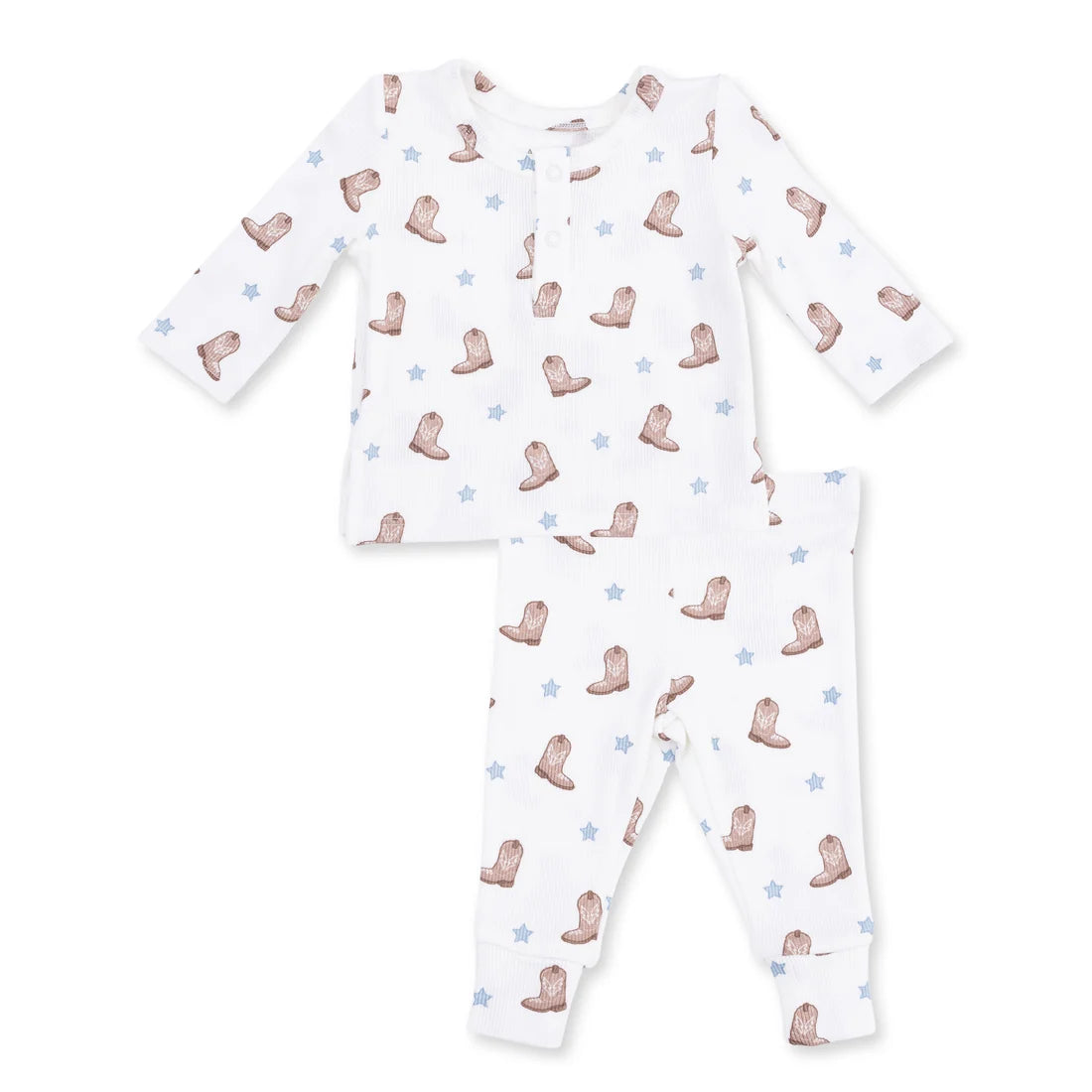 Mini Cowboy Boots  Long Sleeve Henley Play Set