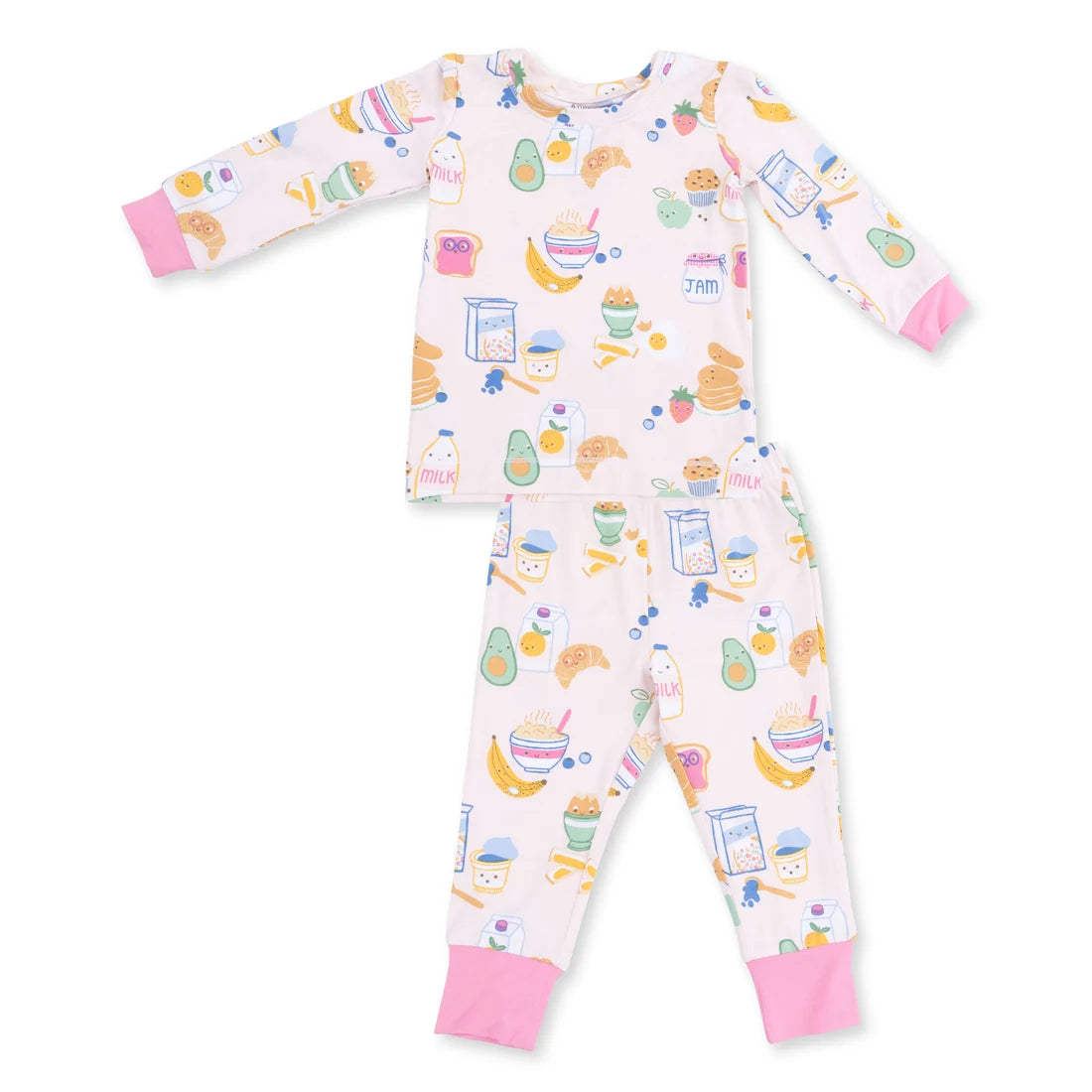 Breakfast Club Pink  Long Sleeve Loungewear Set