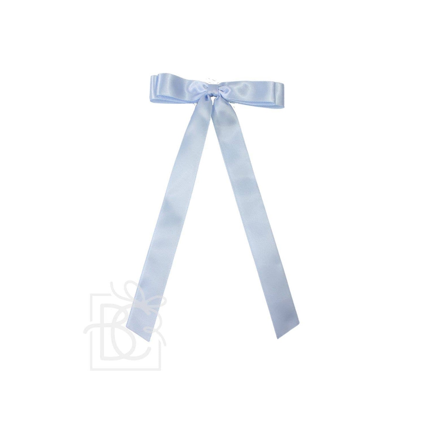 SATIN LAYERED TAIL BOW ON ALLIGATOR CLIP -7/8"