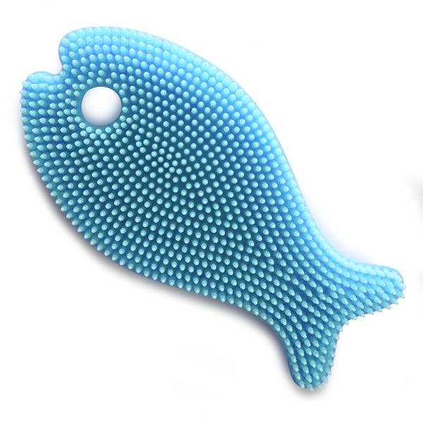 Silicone Bath Body Scrub Toy: Fish