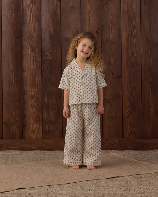 Woven Pajama Set Vintage Fleur