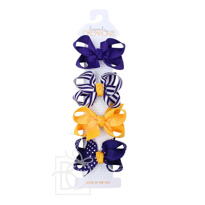 Collegiate Gift Set - Purple/ Yellow Gold
