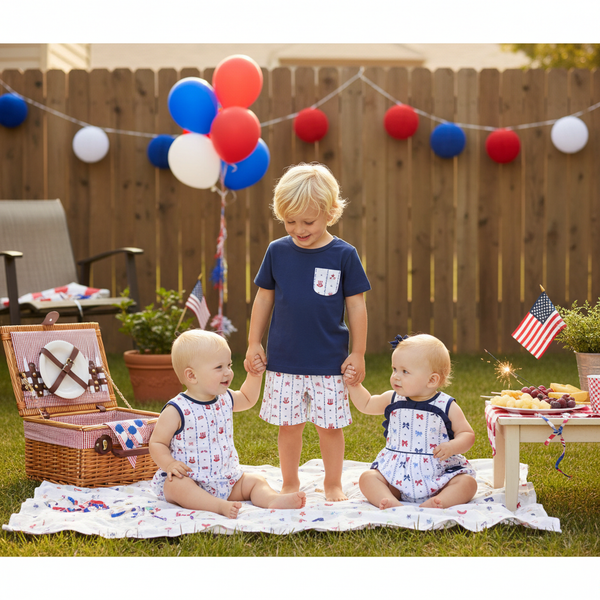 Celebrate Boy Blue Romper