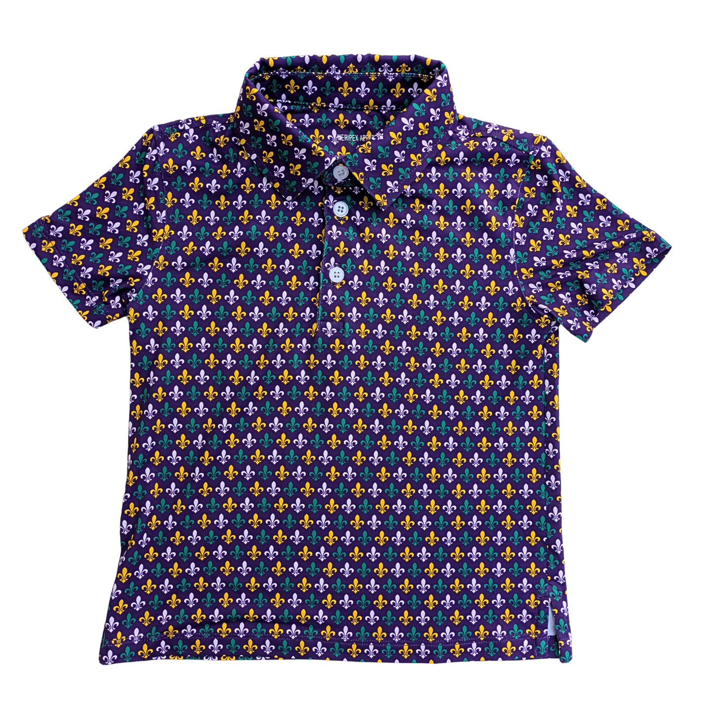 Kids Mardi Gras Fleur de Lis Polo