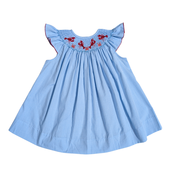 Crawfish Smocked Bishop Dress