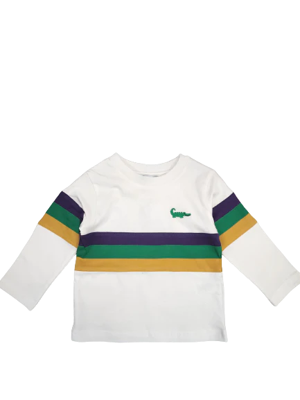 Mardi Gras Crew Neck Rugby Shirt