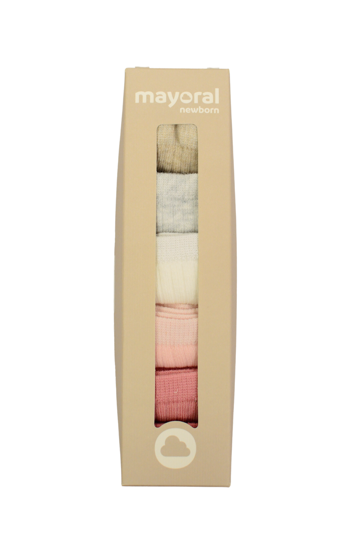 Set of 6 Socks - Pink