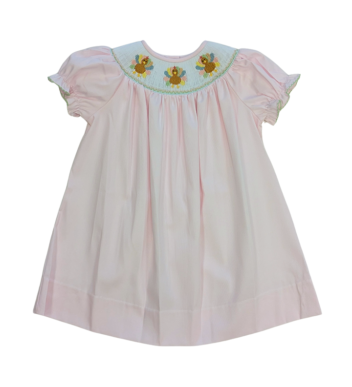 Emma Turkeys Smocked Bishop Dress