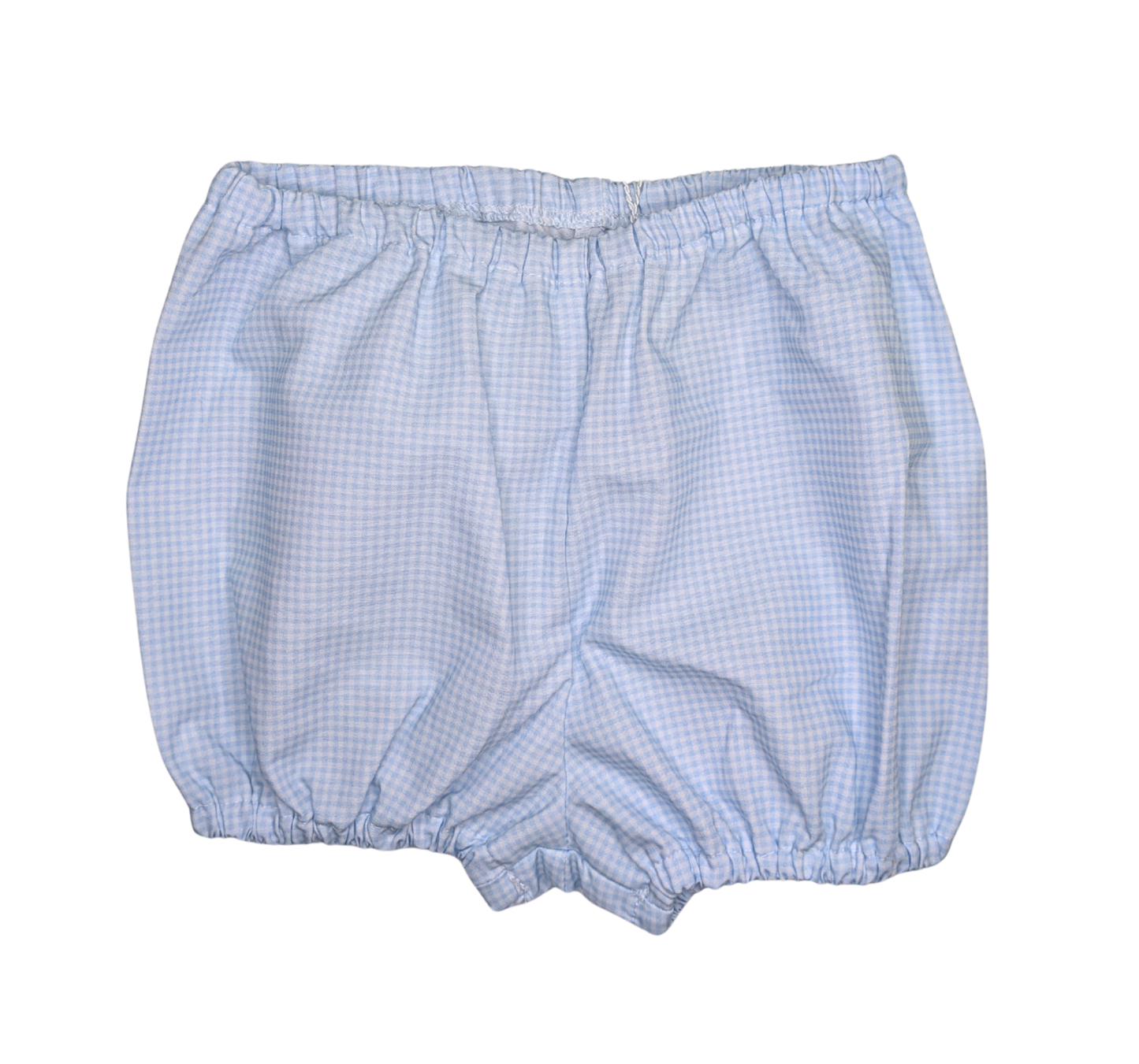 Elegant Diaper Cover - Baby Blue Minigingham