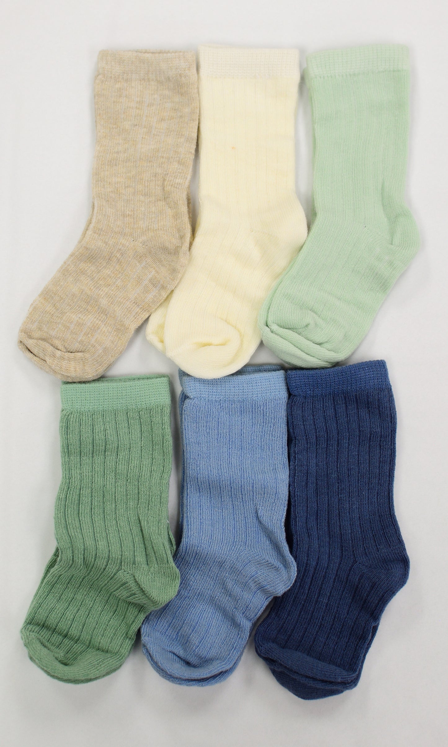 Set of 6 Socks - Green