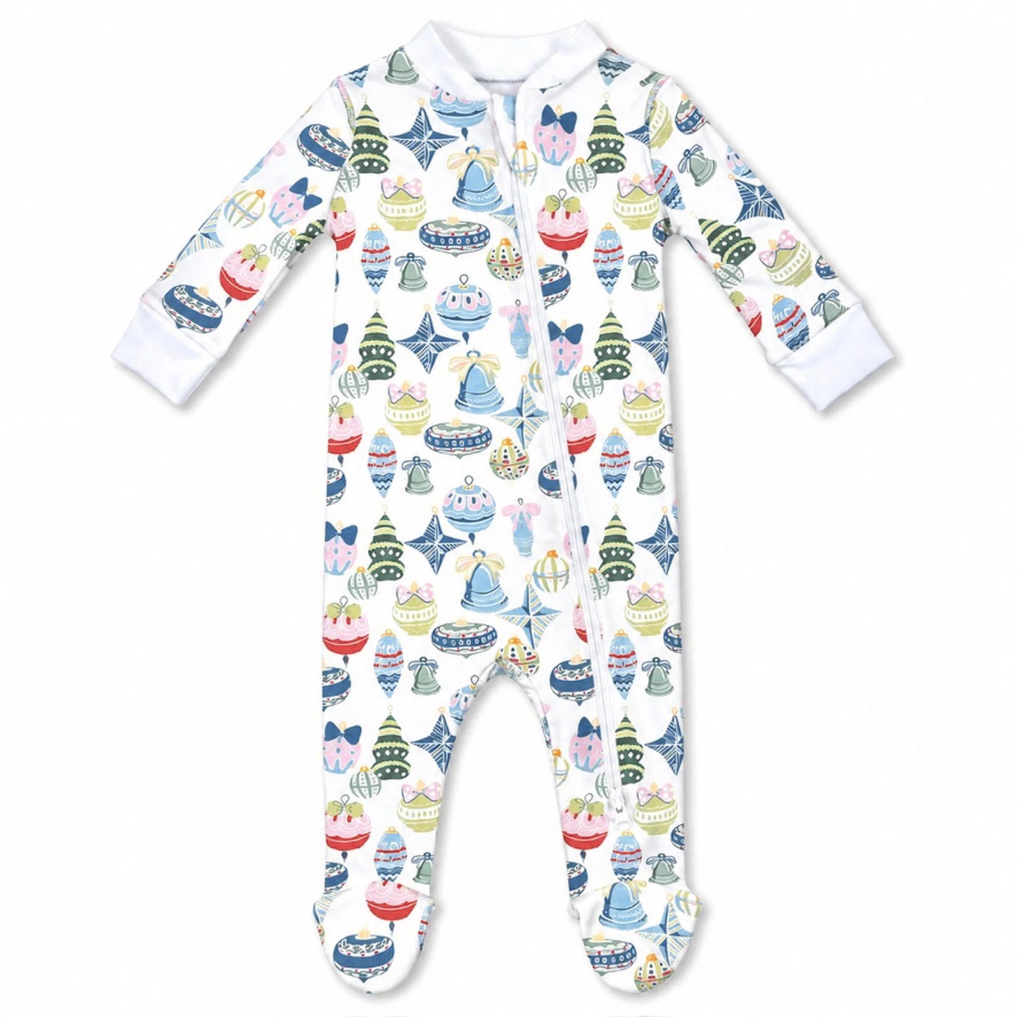 Holiday Ornaments Footed PJs