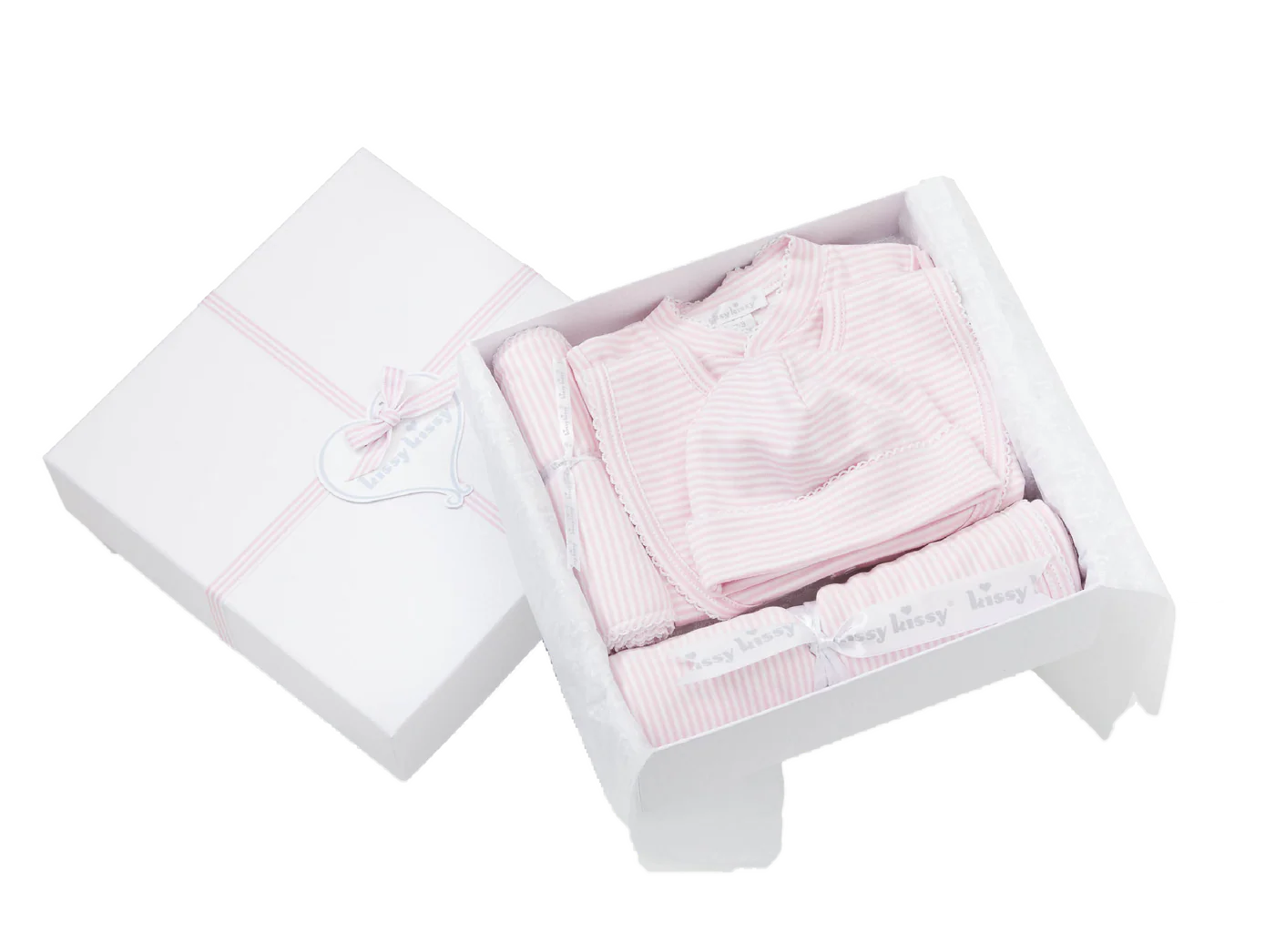 Simple Stripes Pink 5PC Gift Set w/ Gift Box
