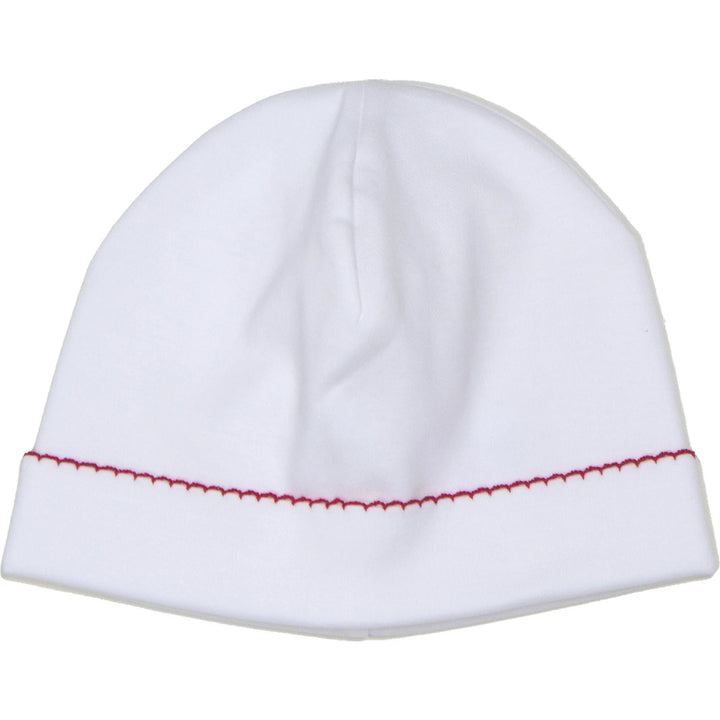 Classic Hat - White with Red Trim