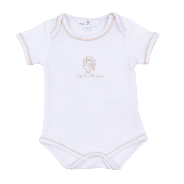 Harvest Blessings Baby's First Thanksgiving Bodysuit - Ivory