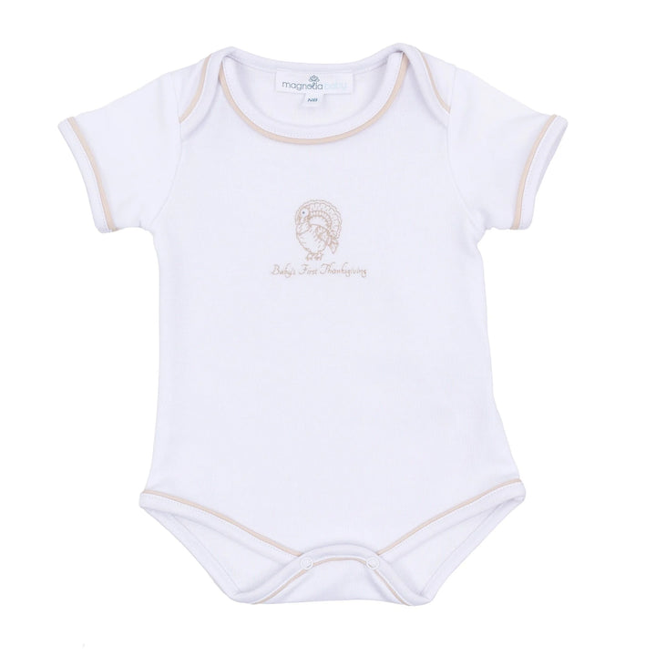 Harvest Blessings Baby's First Thanksgiving Bodysuit - Ivory