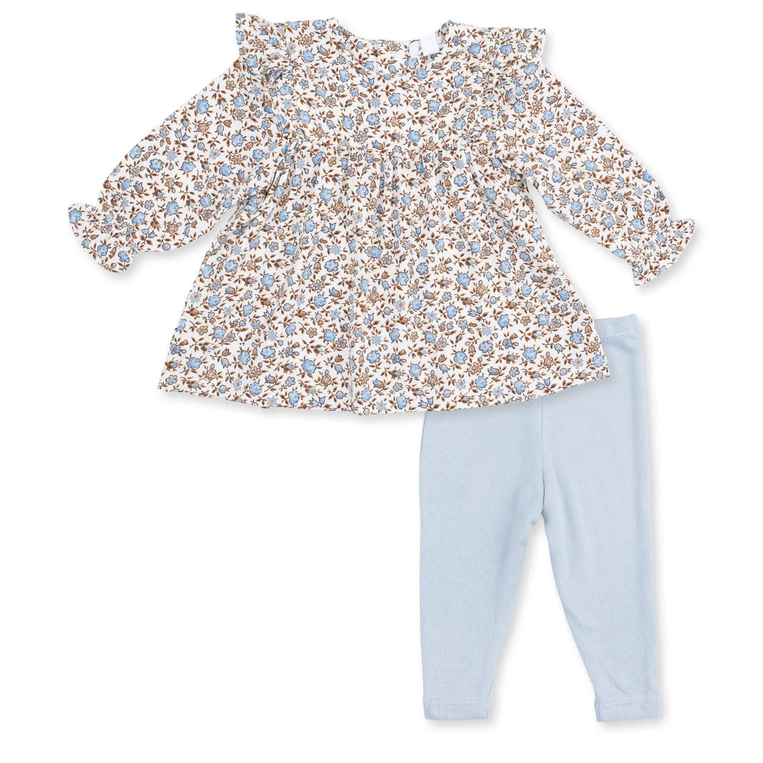 Hazel Floral  Ruffle Tunic with Legging