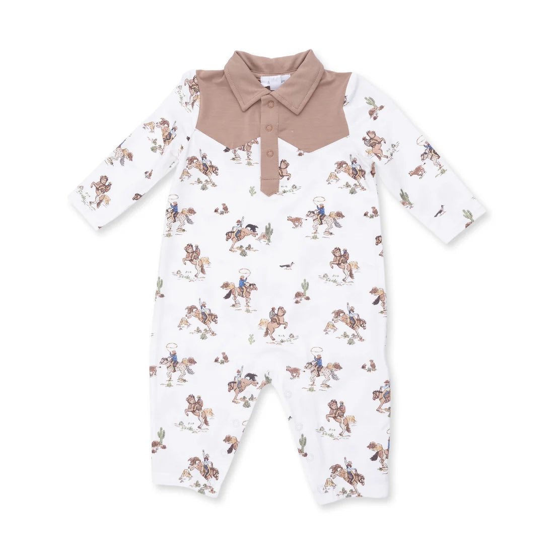 Horse Wrangler Long Sleeve Cowboy Romper