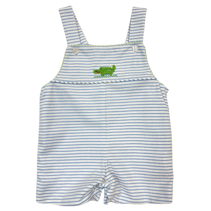 Boy's Strap Jon Jon - Blue Stripe Knit