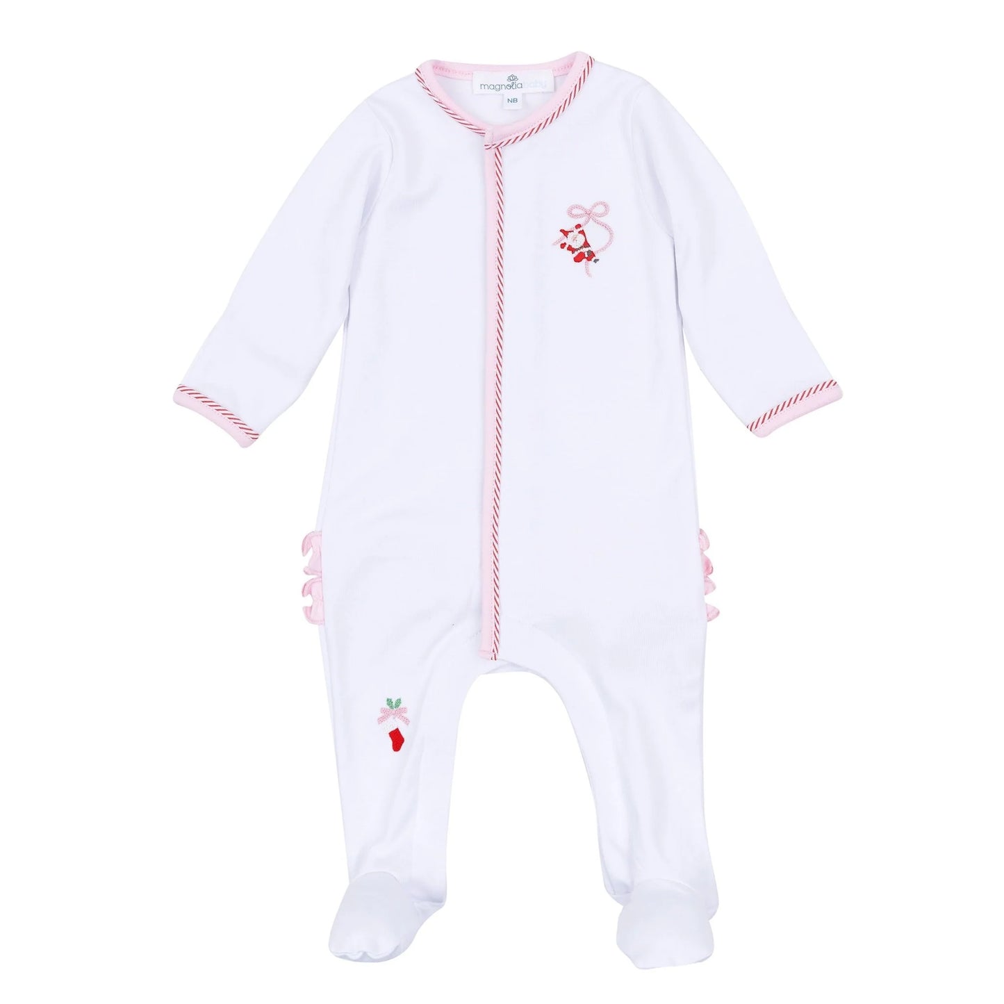 Jolly Ribbon Ruffle Footie
