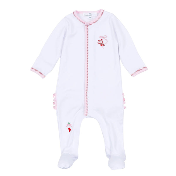 Jolly Ribbon Ruffle Footie