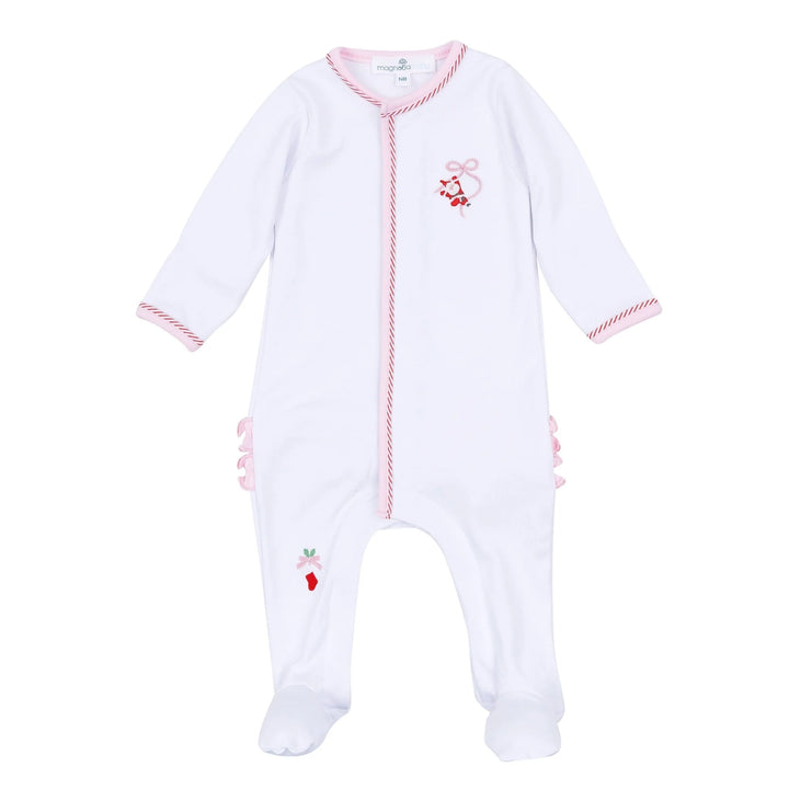 Jolly Ribbon Ruffle Footie