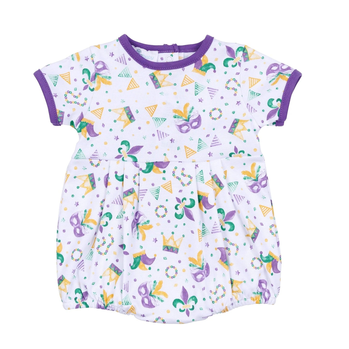 Mardi Gras Munchkins Short Sleeve Bubble