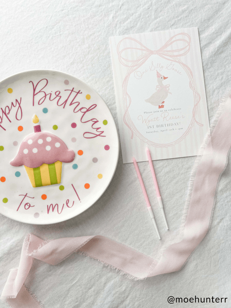 Girl's Birthday Singing Plate