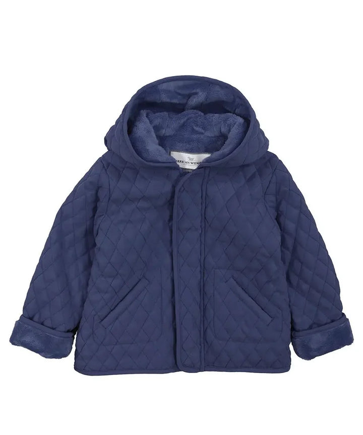 Hooded Barn Jacket - navy