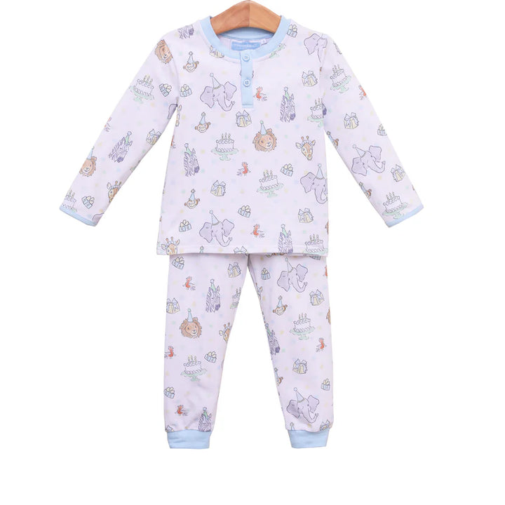 Party Animals Pants Set- Light Blue