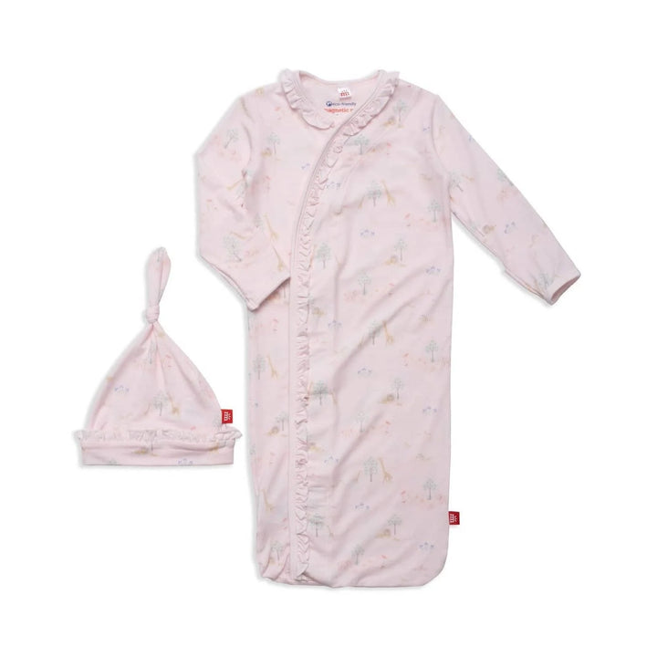 Baby Girls Pink Magnetic Modal Sleep Sack Gown main image 1