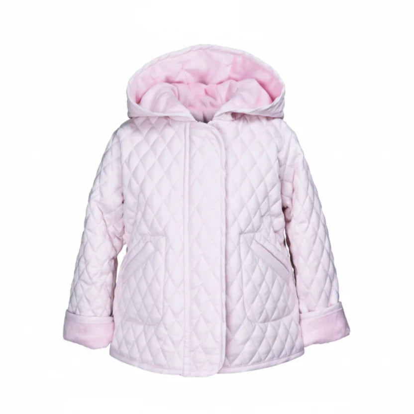Hooded Barn Jacket - Light Pink