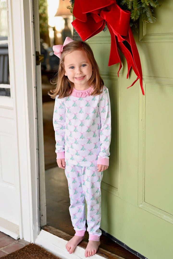 Pink Christmas Tree- Two Piece Jammies