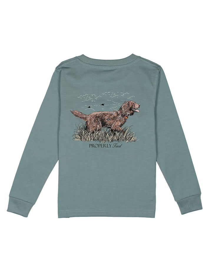 Boys Boykin LS Steel Blue
