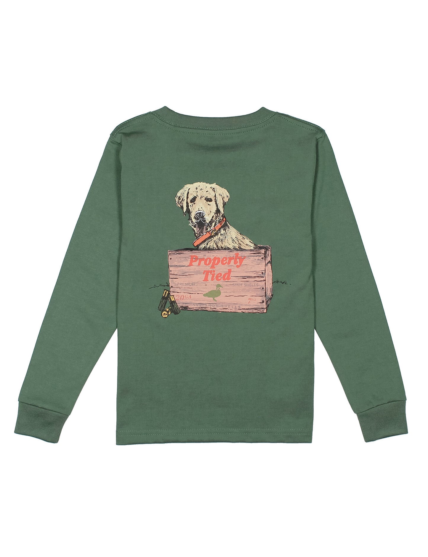 Boys Little Shot LS Fern Green