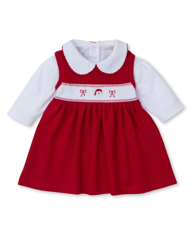 CLB Holiday Medley Hand Emb. Santa Jumper Set