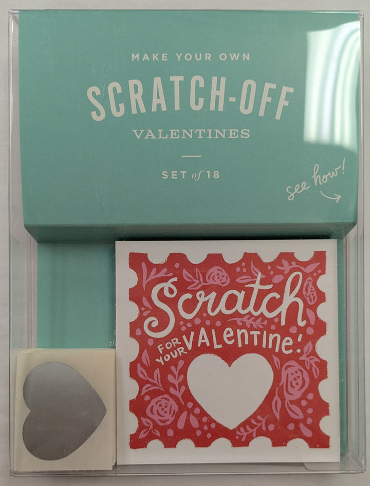 Floral Scratch Off Valentines Cards