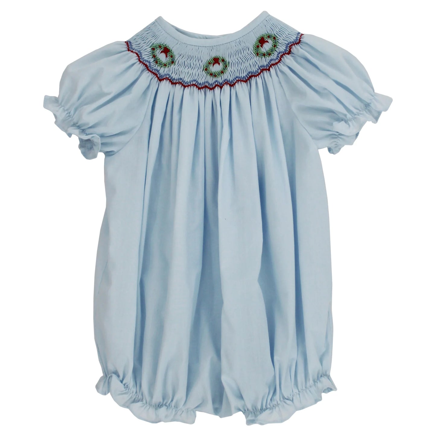 Smocked Wreath - Bishop Romper